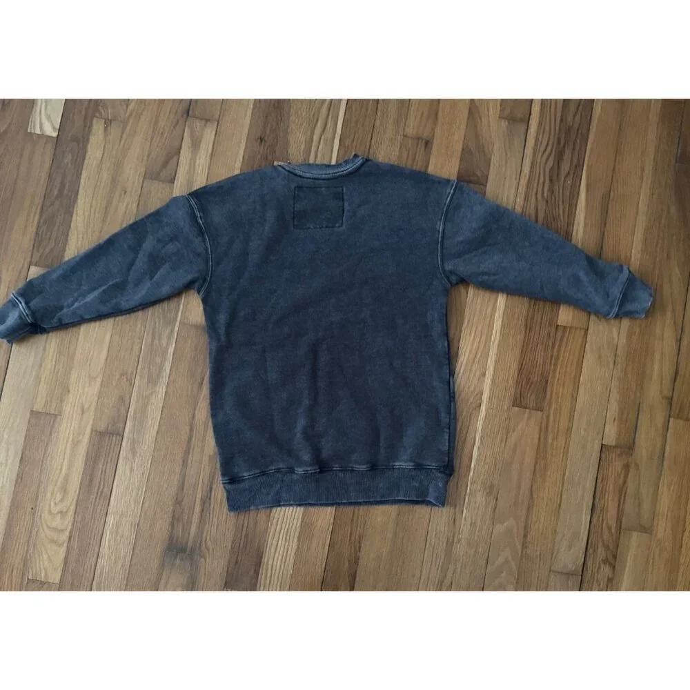 Pink Floyd Dark Side Of the Moon Gray Large Sweater Distressed Look